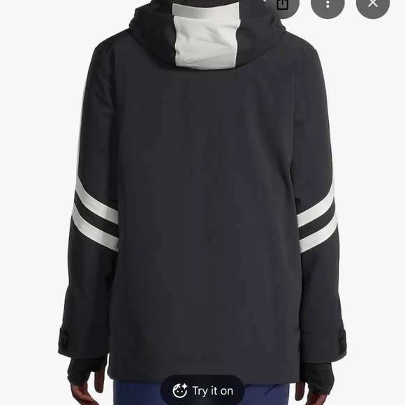 Perfect Moment Black and White Chevron Ski Jacket - Picture 2 of 16